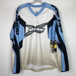 Ski-Doo X-Team Blue White Jersey Size Large Ladies NWT